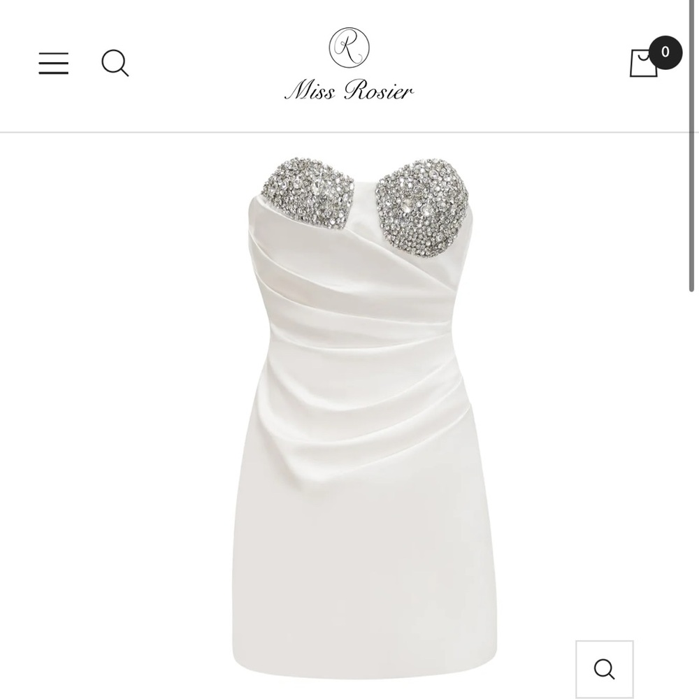 EMMELINE CRYSTAL-EMBELLISHED MINI DRESS